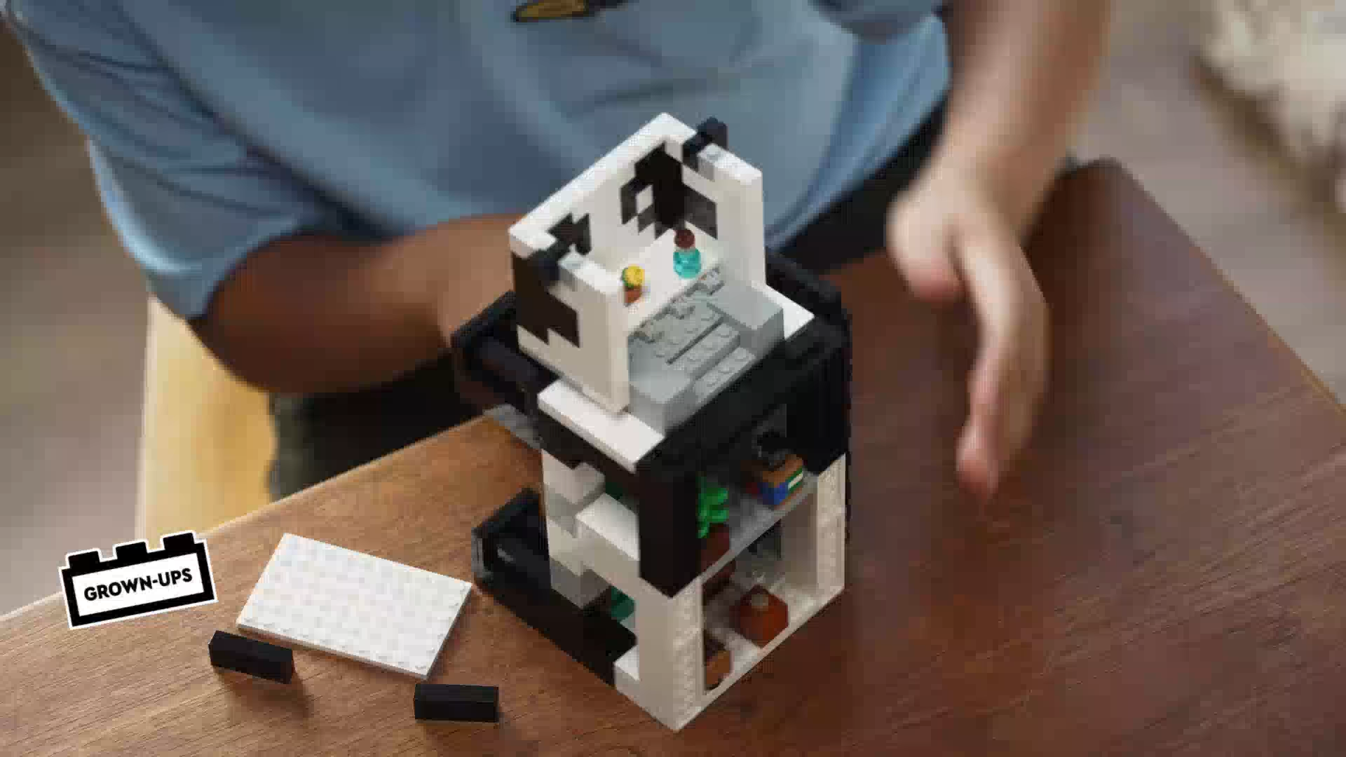 LEGO Minecraft 21245 The Panda Haven Building Toy Set (553 Pieces)