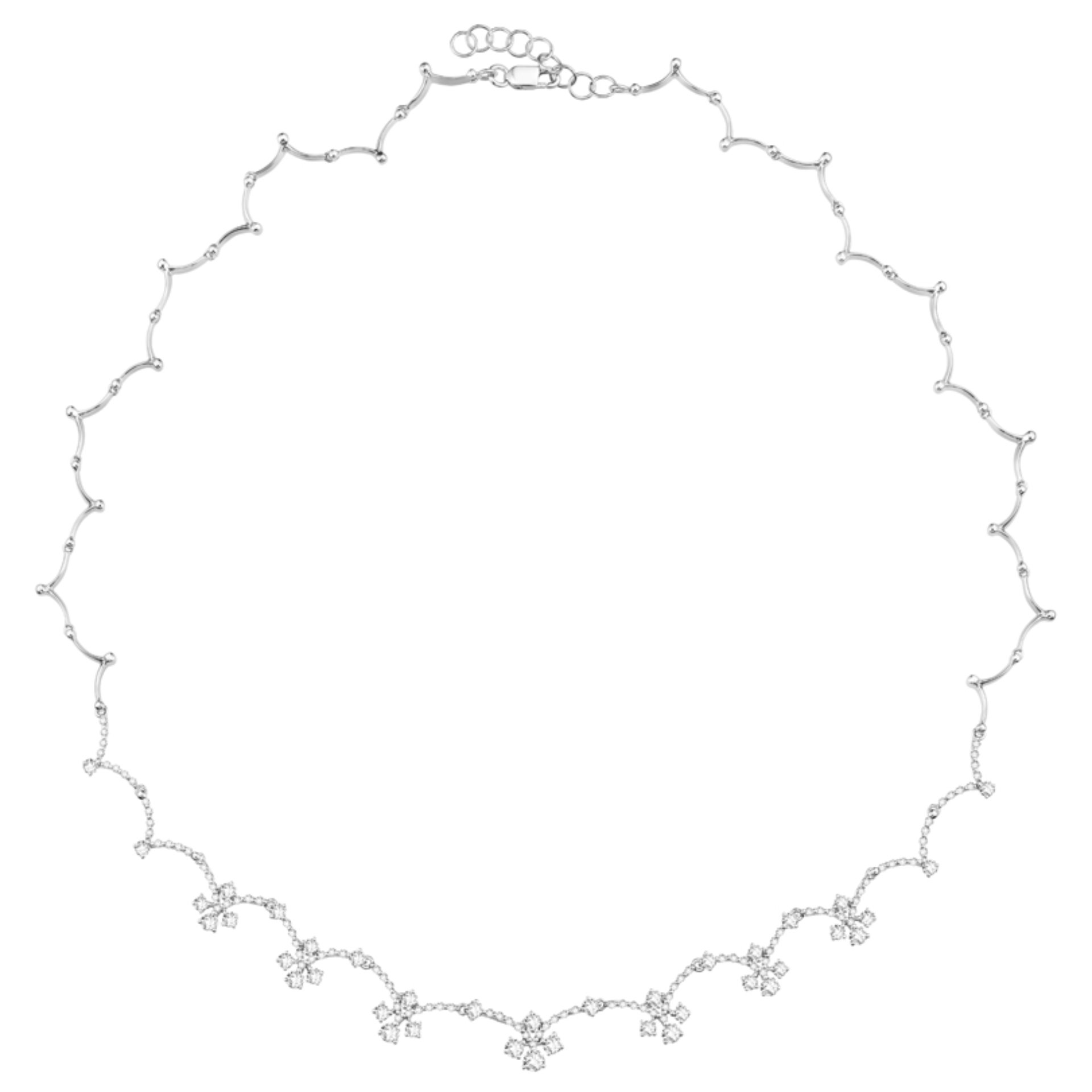 Lee Hwa Jewellery 18K White Gold Diamond Necklace