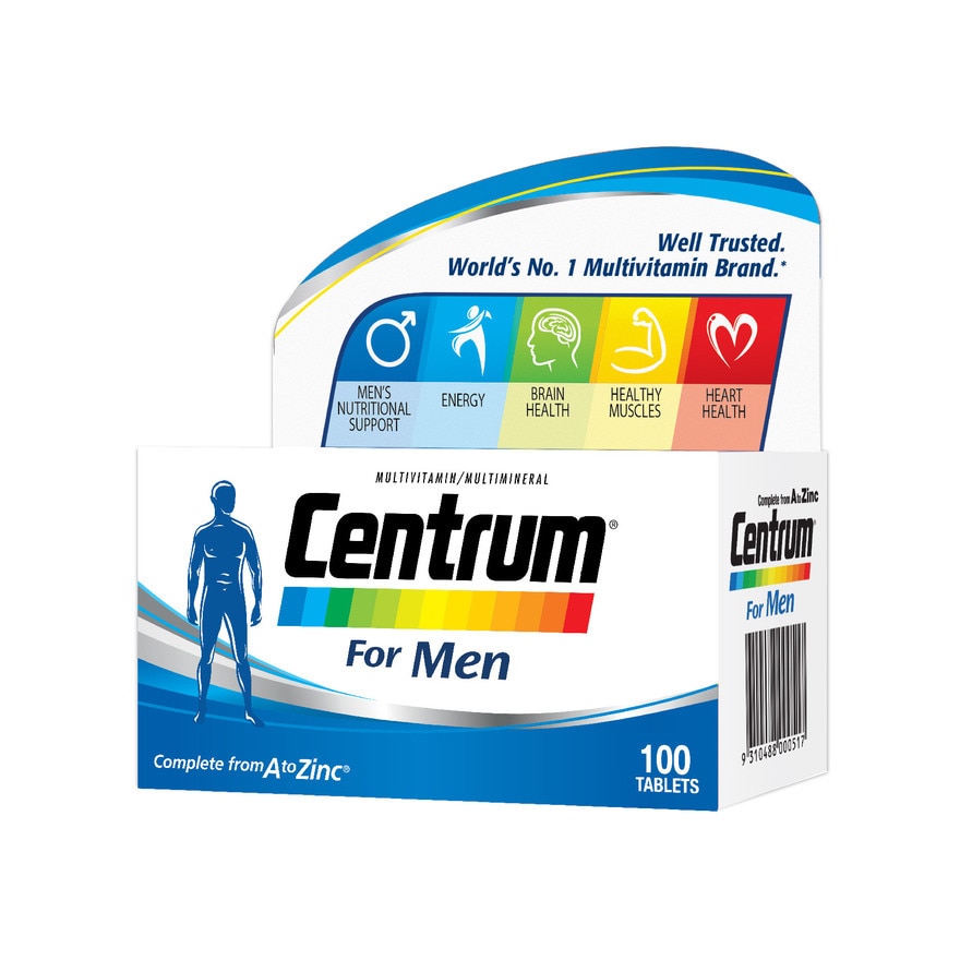 CENTRUM Multivitamin & Multimineral Tablet For Men (Complete From A To Zinc) 100S