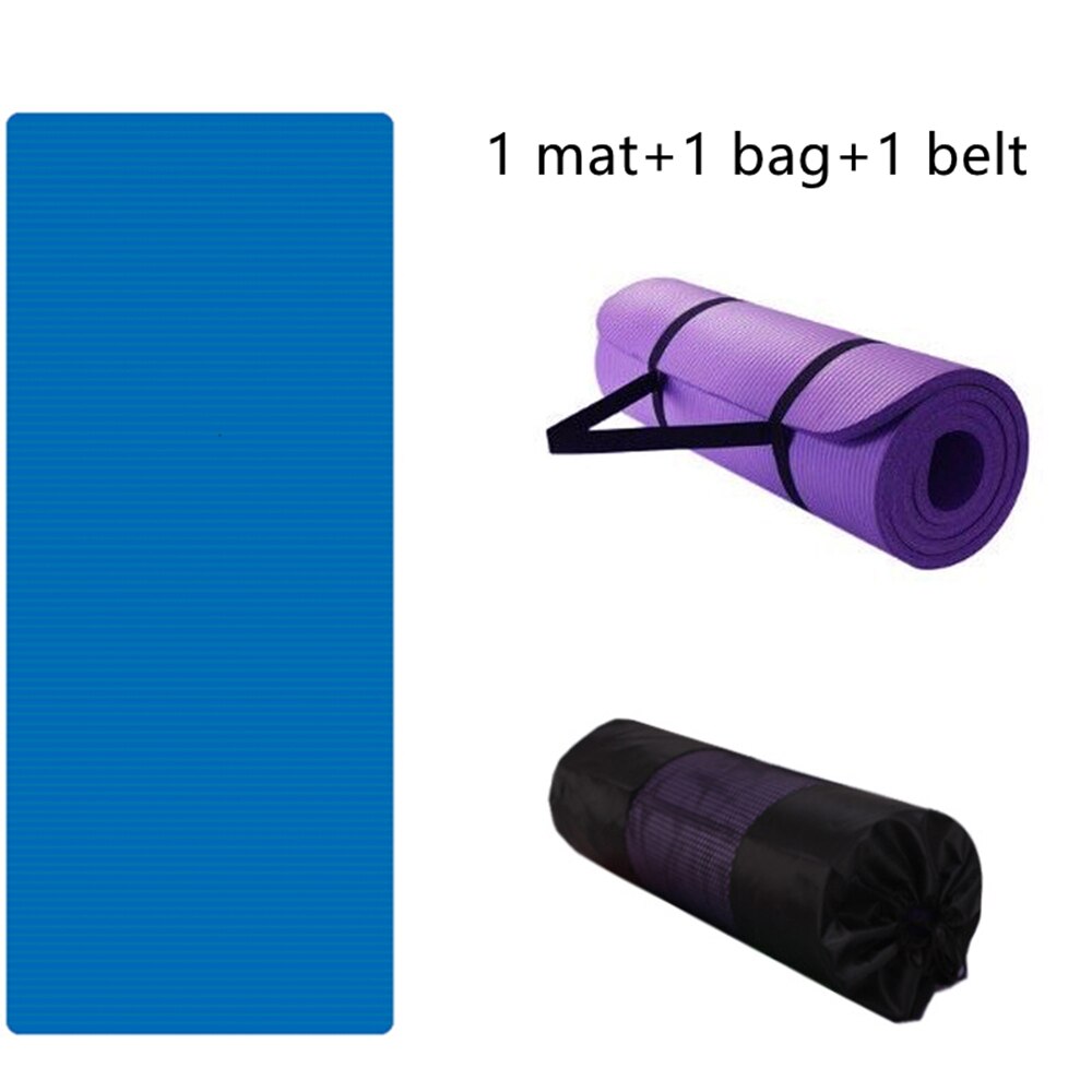 10MM Children Yoga Mat Anti-Skid NBR Massage Pad For Kids Dance Fitness Sports Exercise 120X61/150X61cm With Bag And Belt