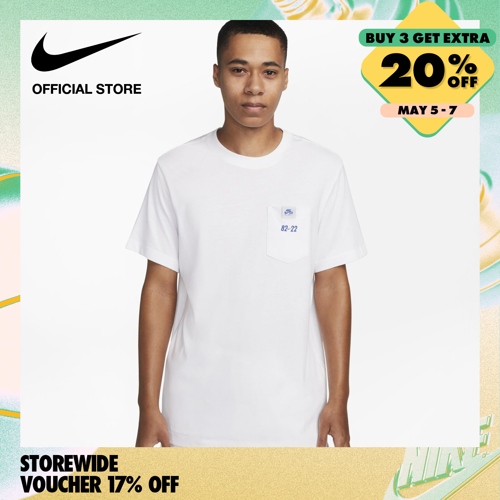 Nike Men's Sportswear AF1 T-Shirt - White